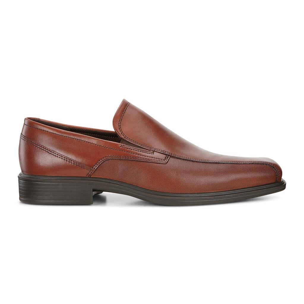 Ecco Johannesburg Mens Slip On Dress Shoes Brown - India USW-328157